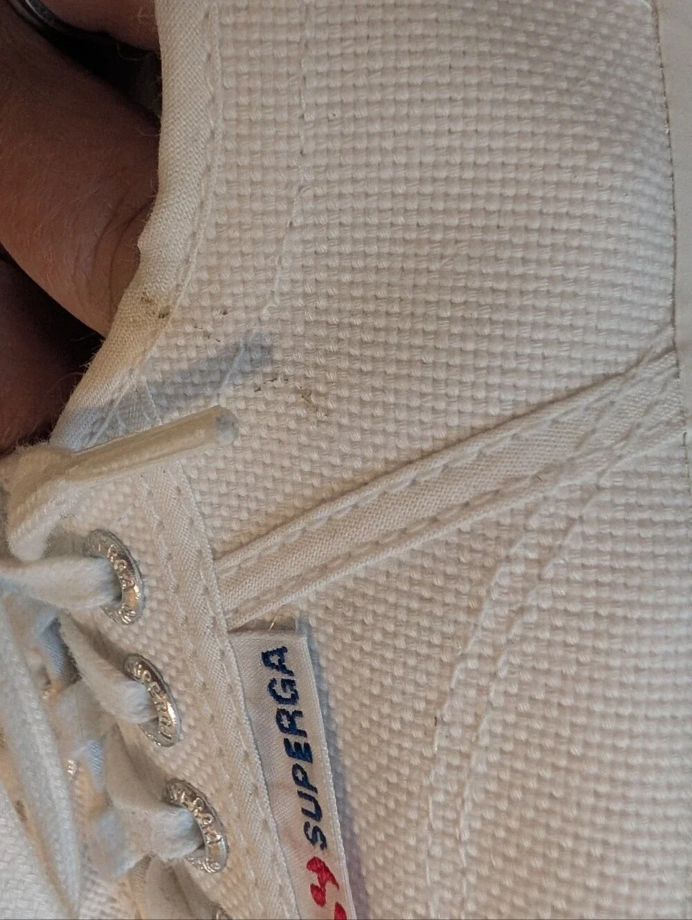 Superga 2750 Cotu Classic Woman's Size 10 White Low-Top Canvas Sneakers